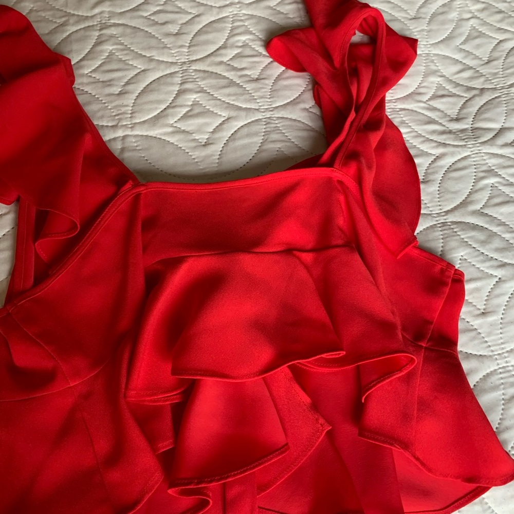 TOPSHOP 🍓 Crop Ruffled Top - Picture 3 of 3